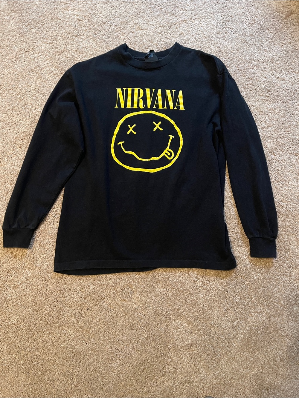 Nirvana (giant by Tee Jays) Long Sleeve Tee Shirt